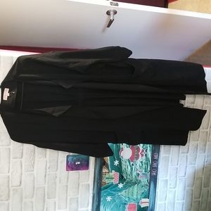 philosophy, black asymmetrical coat size L
